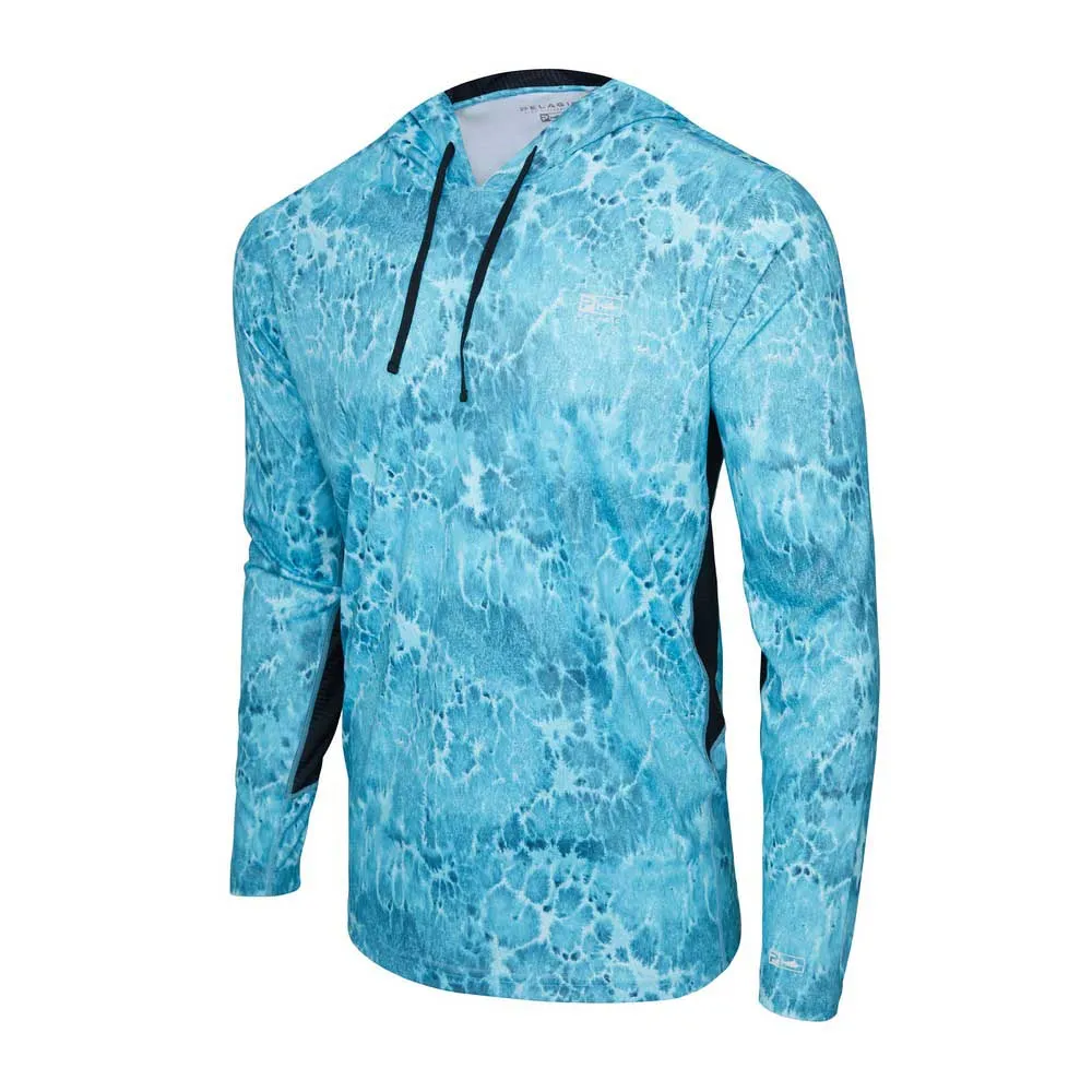 Купить Pelagic 1015243012-TAB-XXL Футболка с длинным рукавом с защитой от ультрафиолета Vaportek Prop Wash Tahiti Blue 2XL 7ft.ru в интернет магазине Семь Футов