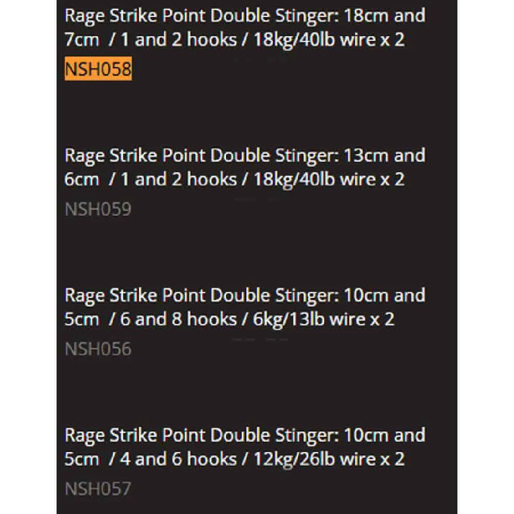 Купить Fox rage NSH059-UNIT связанный крючок Point Double Stinger 130-60 mm Grey / Black 1-2 7ft.ru в интернет магазине Семь Футов