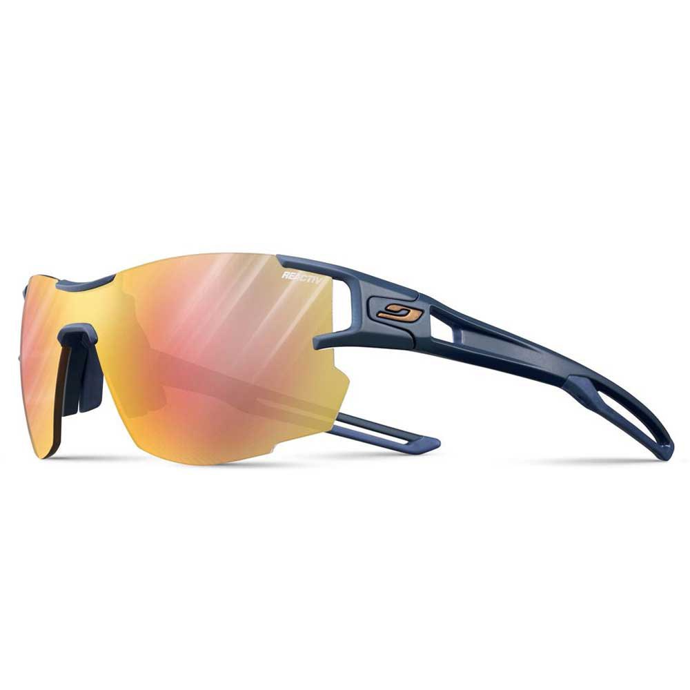 Купить Julbo J4963812 Aerolite Солнцезащитные очки фотохромные поляризованные Blue / Blue / Mulilayer Gold / Pink Reactiv Perforomance 1-3 LAG/CAT1-3 7ft.ru в интернет магазине Семь Футов