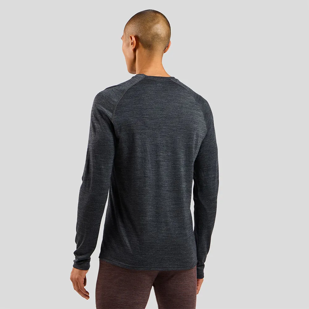 Купить Odlo 111292-30913-M Базовый слой с длинным рукавом Natural Performance Коричневый Fudge / Dark Grey Melange M 7ft.ru в интернет магазине Семь Футов