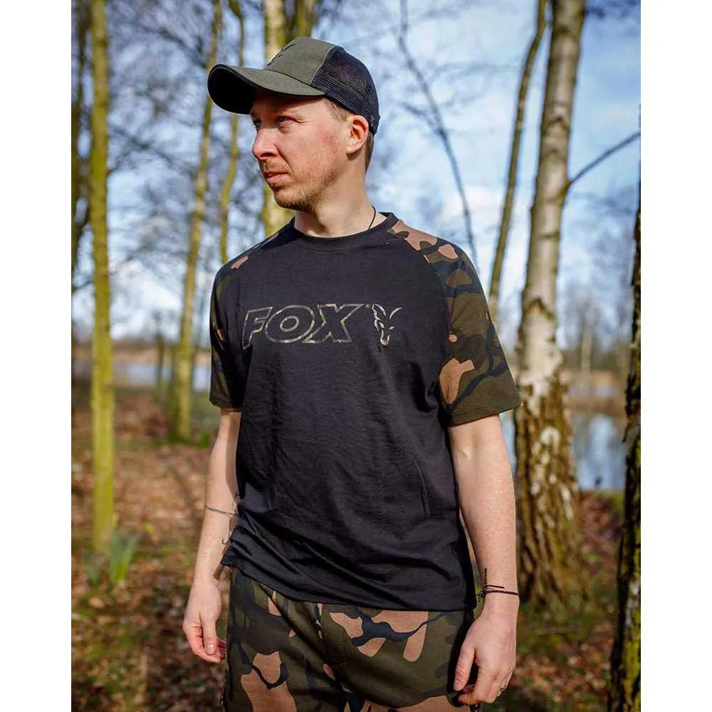 Купить Fox international CFX268 Футболка с коротким рукавом Outline Черный Black / Camo M 7ft.ru в интернет магазине Семь Футов