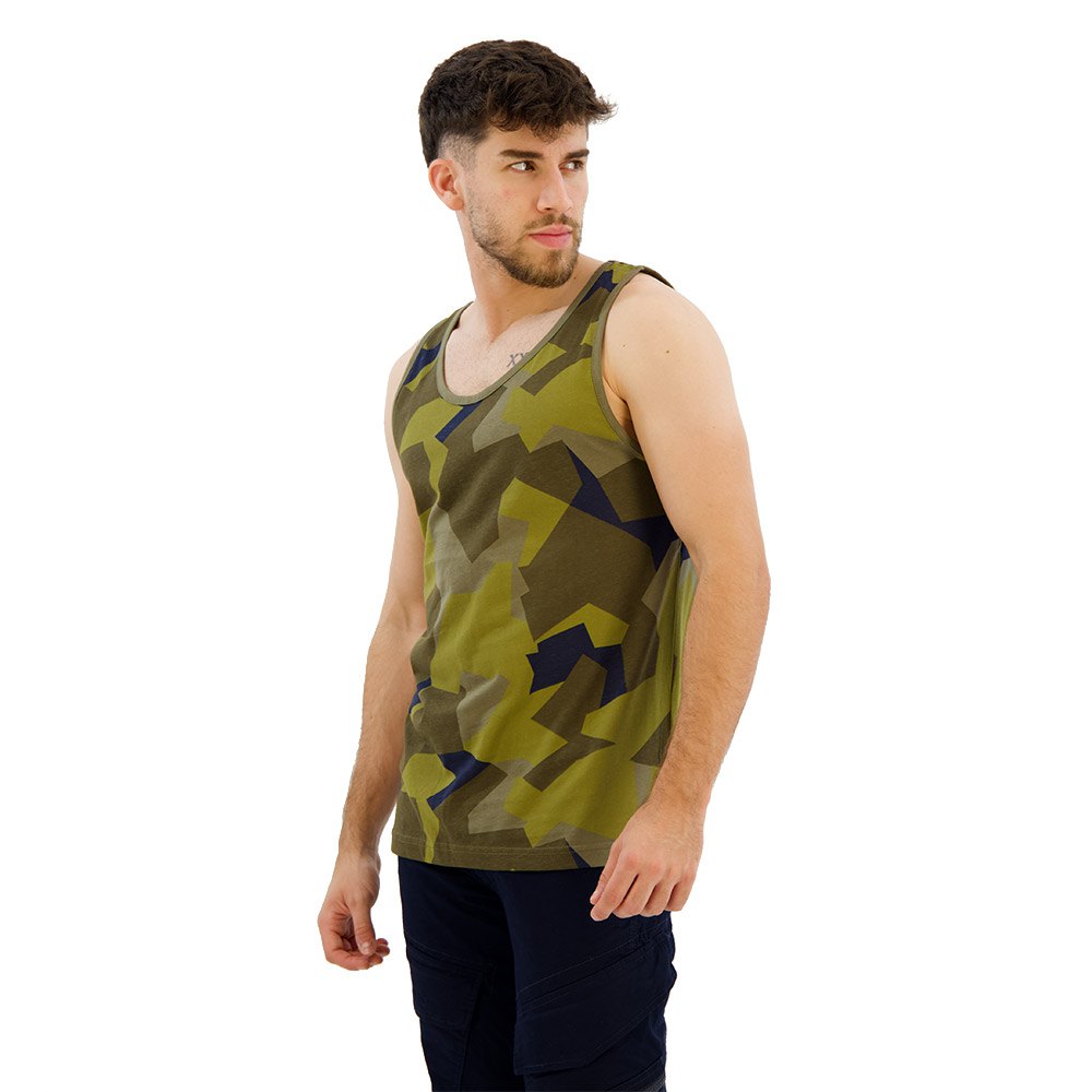 Купить Brandit 4210-125-XXL Футболка без рукавов Зеленый Swedisch Camo M90 2XL 7ft.ru в интернет магазине Семь Футов