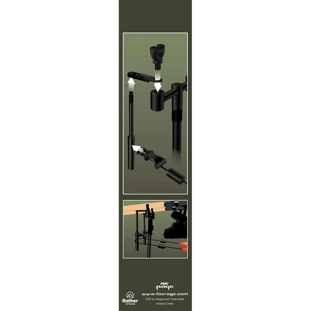 Купить Fox rage FAC120-UNIT рука адаптера индикатора Predator Black 7ft.ru в интернет магазине Семь Футов