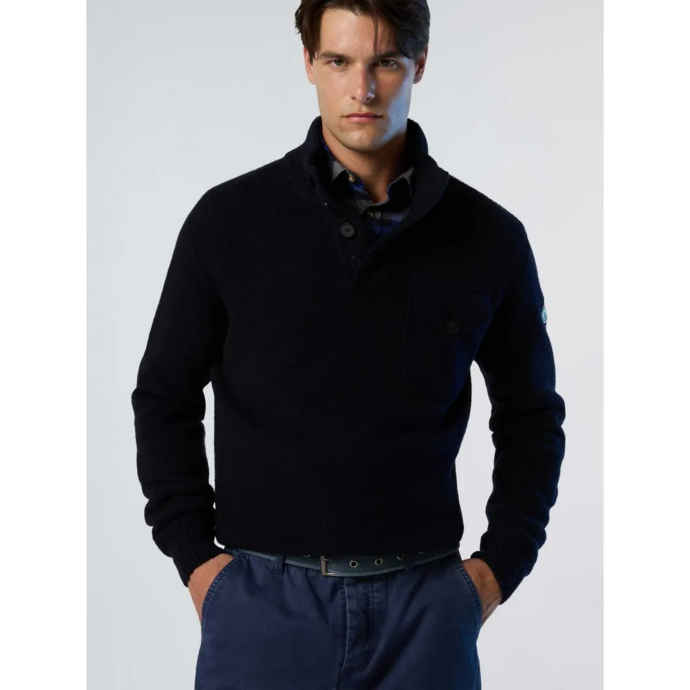 Купить North sails 699203-0802-m Свитер 5GG Half Buttons Navy Blue 35x25x15 7ft.ru в интернет магазине Семь Футов