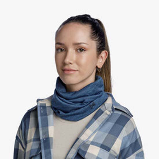 Купить Buff ® 117819.759.10.00 Легкий шарф-хомут из мериносовой шерсти Голубой Tempest 7ft.ru в интернет магазине Семь Футов