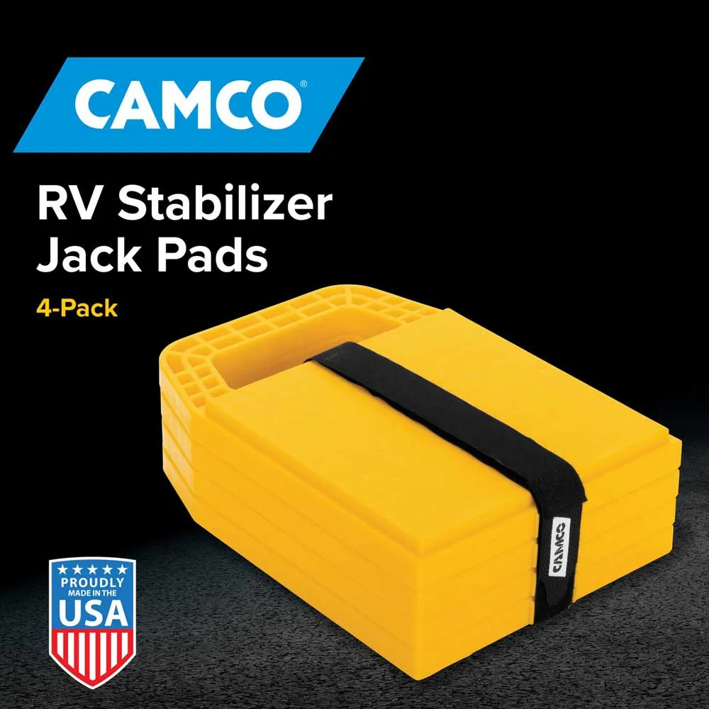 Купить Camco 17-44595 пятая стабилизирующая подкладка 4 Единицы Yellow 23x8x8 7ft.ru в интернет магазине Семь Футов