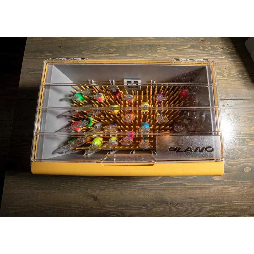 Купить Plano plase503-unit коробка для приманок Edge™ Master Crank XL Yellow / Silver 40x25x7 7ft.ru в интернет магазине Семь Футов