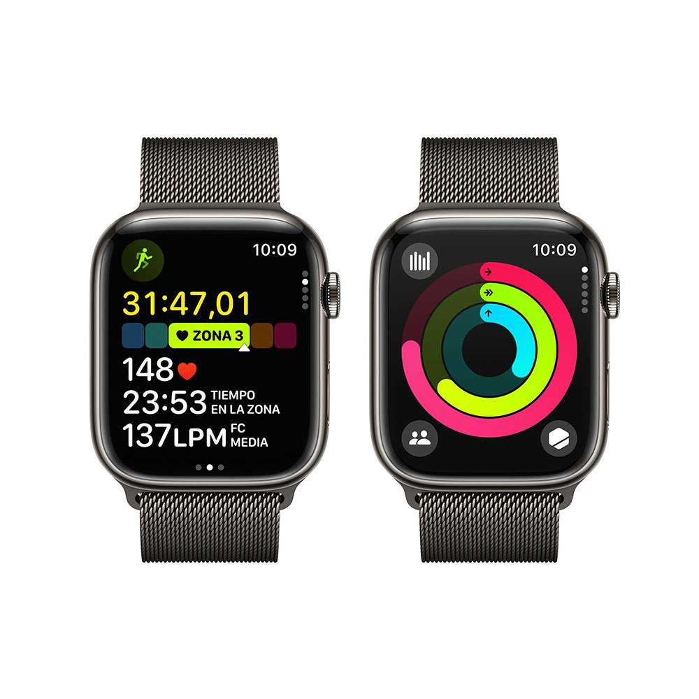 Купить Apple MRMX3QL/A Watch Series 9 GPS+Cellular 45 mm Серый  Graphite / Steel Milanese 7ft.ru в интернет магазине Семь Футов