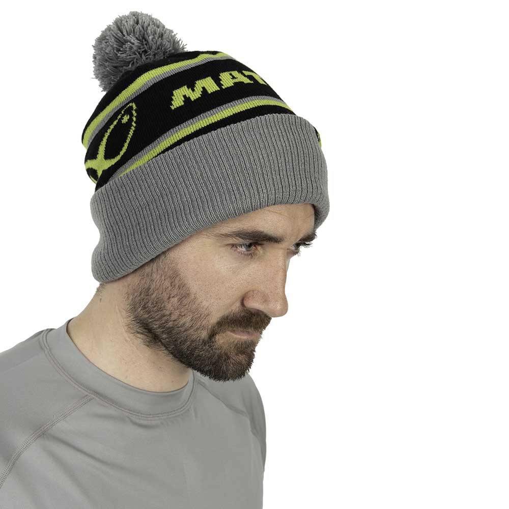 Купить Matrix fishing GHH001 Шапка Thinsulate Bobble Серый  Grey / Black / Yellow 7ft.ru в интернет магазине Семь Футов