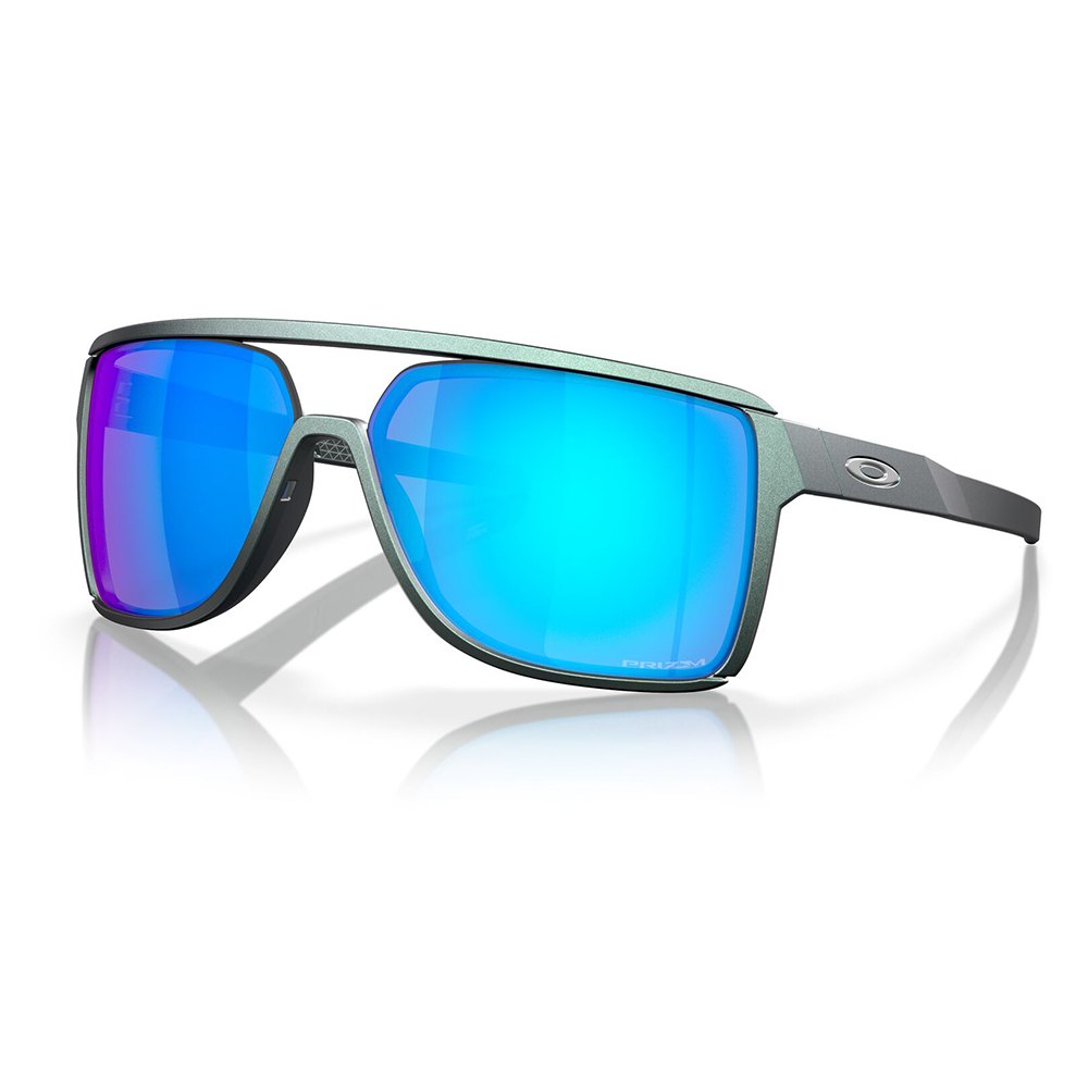 Купить Oakley OO9147-1363 Солнцезащитные очки Castel  Matte Silver / Blue Colorshift Prizm Sapphire/CAT3 7ft.ru в интернет магазине Семь Футов