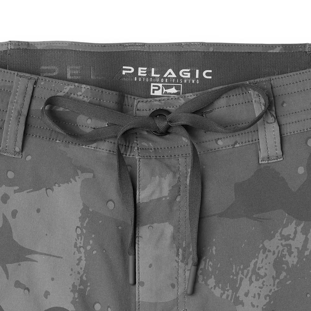 Купить Pelagic 1002252000-gra-30 Шорты Flyline Brush Camo 19´´ Graphite 30x20x10 7ft.ru в интернет магазине Семь Футов
