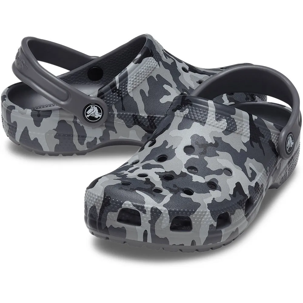 Купить Crocs 207593-097-c5 Деревянные башмаки Classic Camo Black / Grey 35x25x15 EU 20 7ft.ru в интернет магазине Семь Футов