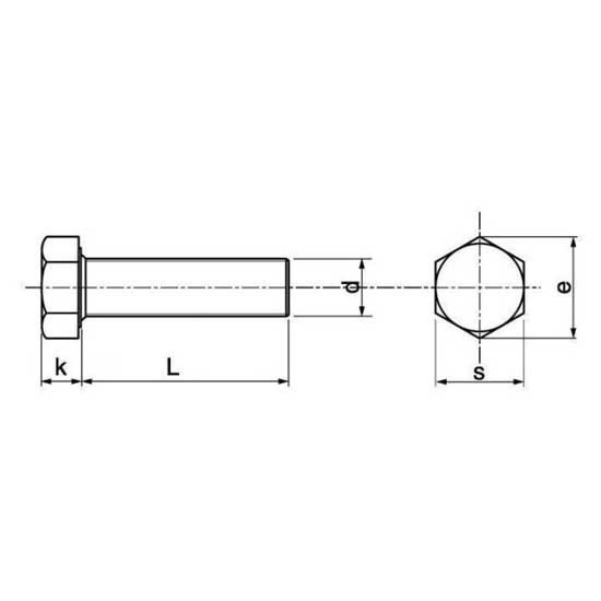 Купить Euromarine 700343-UNIT A4 DIN 933 8x40 mm Винт с шестигранной головкой Серебристый Silver 7ft.ru в интернет магазине Семь Футов