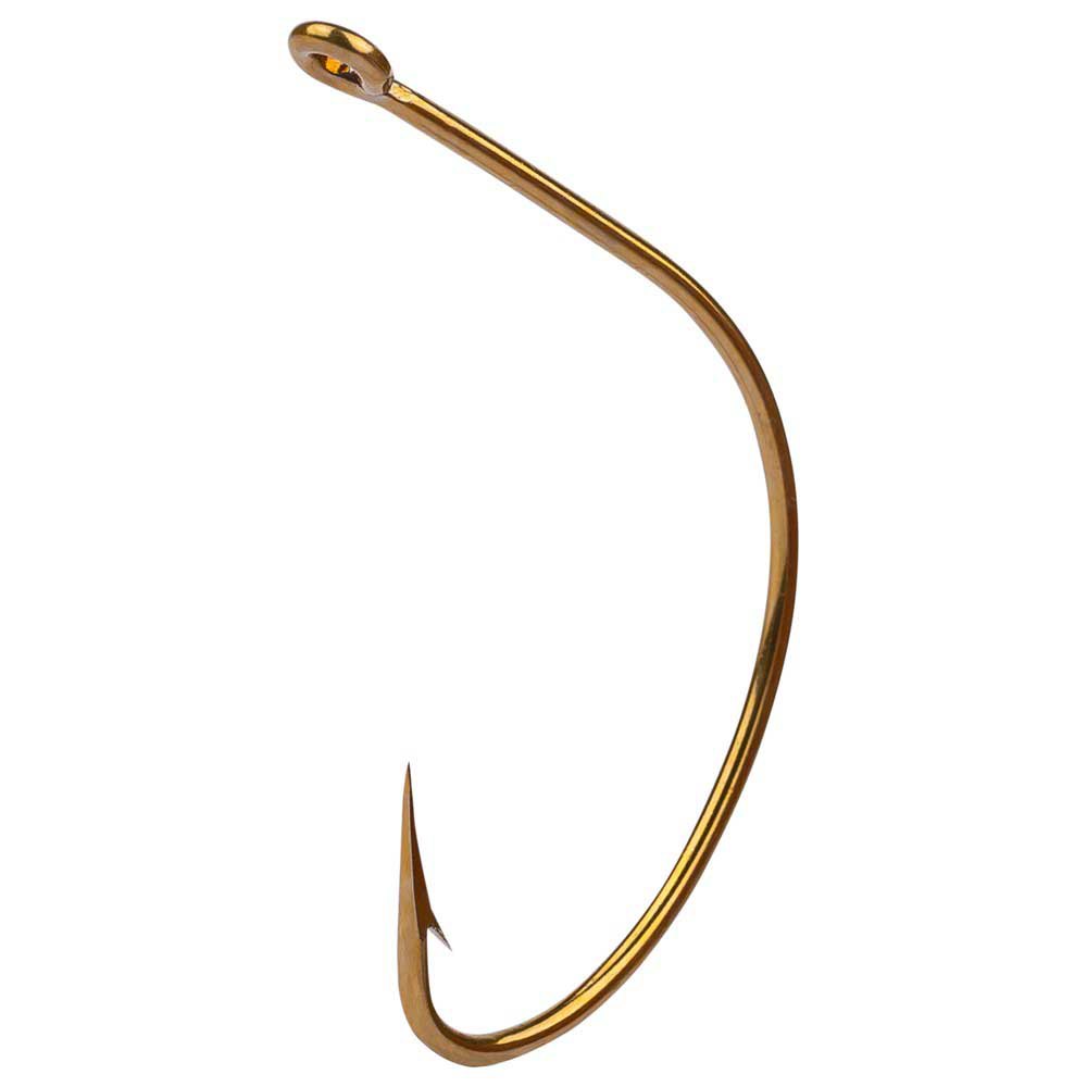 Купить Mustad 37140-BR-2-10 Wide Gap Крючки С Одним Глазком Золотистый Bronze 2 7ft.ru в интернет магазине Семь Футов