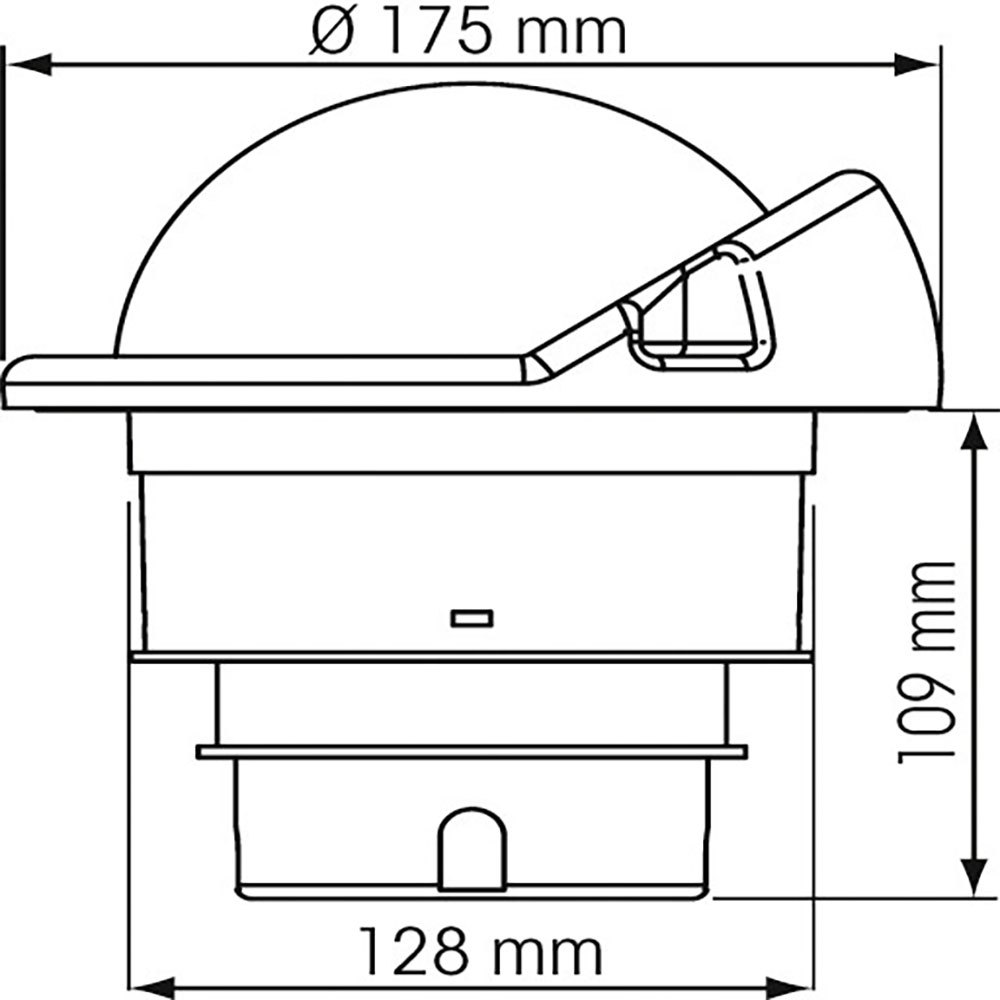 Купить Plastimo P65514 Olympic Open 135 12-24V Компас с плоской картой Серебристый Black 7ft.ru в интернет магазине Семь Футов