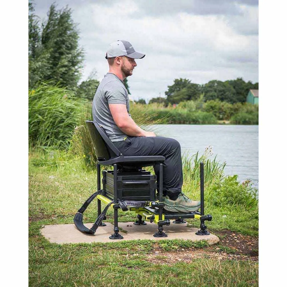 Купить Matrix fishing gmb201 рыболовный ящик с сиденьем F25 Pro Seat Lime 100x80x40 7ft.ru в интернет магазине Семь Футов