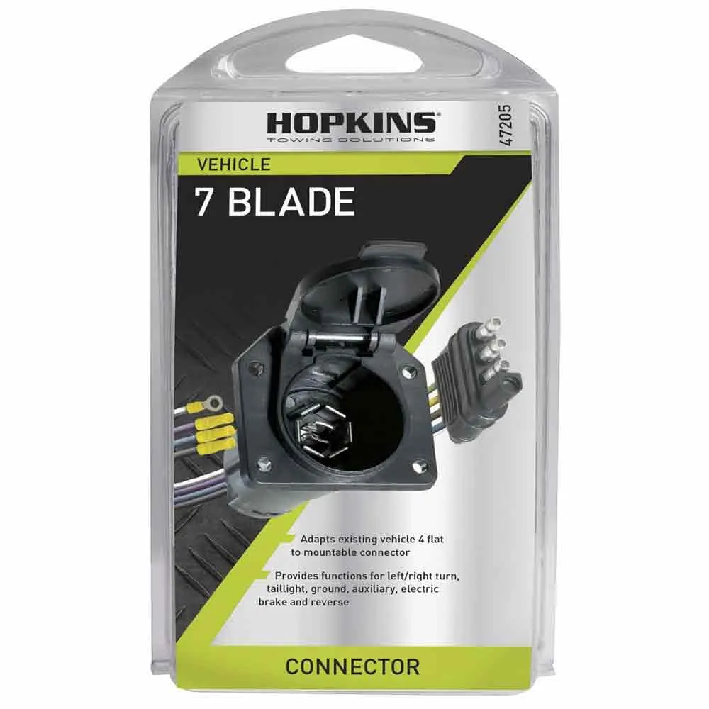 Купить Hopkins 374-47205 Плоский 4-контактный адаптер для прицепа Black 23x11x11 7ft.ru в интернет магазине Семь Футов