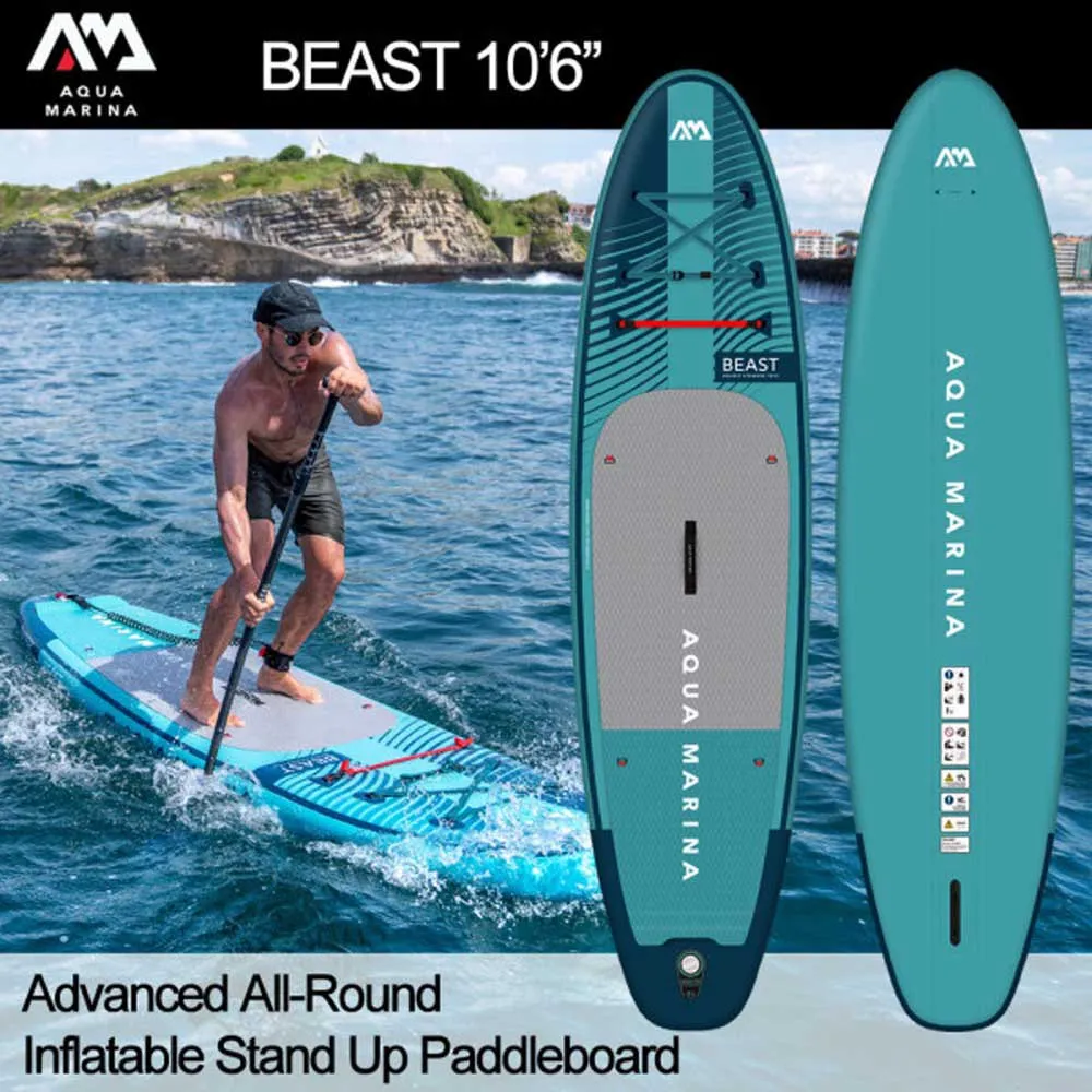 Купить Aqua marina bt-23bep Надувной комплект для падлбординга Beast 10´6´´ Aqua Splash 44x26x95 320 cm 7ft.ru в интернет магазине Семь Футов