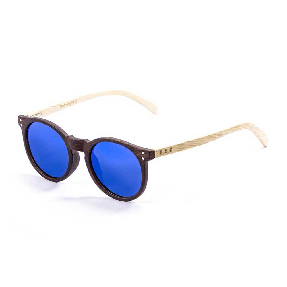 Купить Ocean sunglasses 55001.2 Деревянные поляризованные солнцезащитные очки Lizard Brown Dark / Blue 7ft.ru в интернет магазине Семь Футов