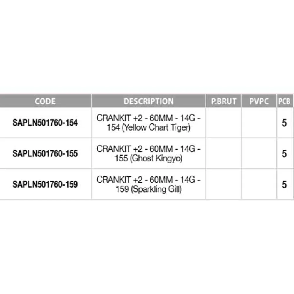 Купить Sakura SAPLN501760-154 Crankbait Crankit Plus 2 14g 60 mm Желтый  154 7ft.ru в интернет магазине Семь Футов