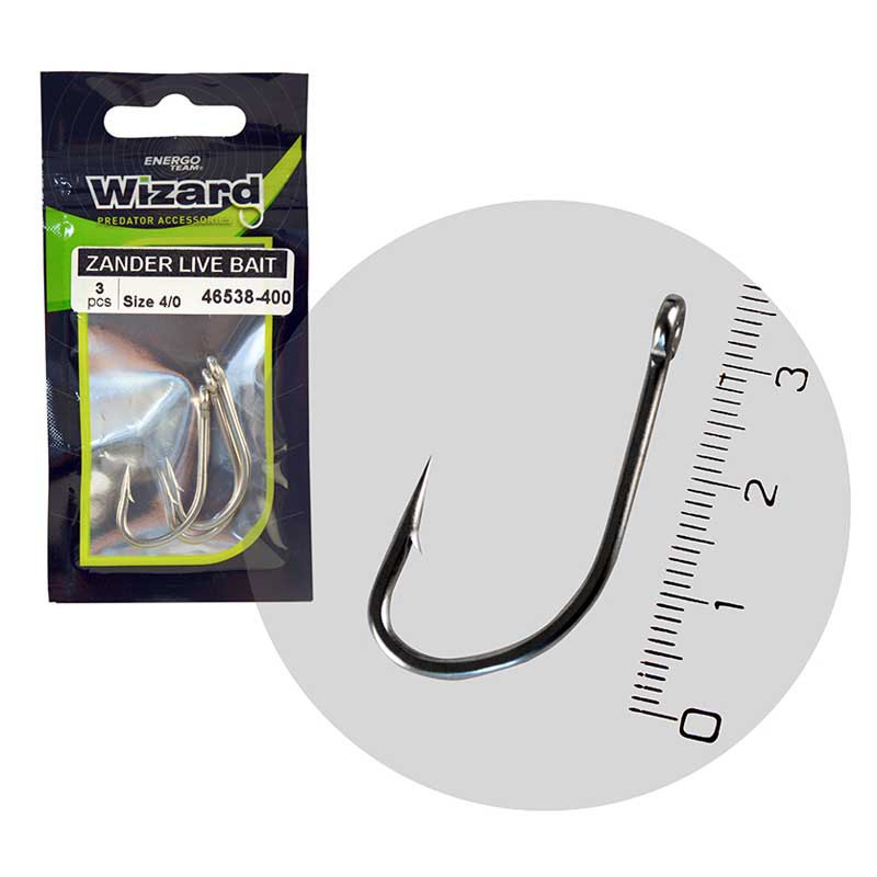 Купить Wizard 46538-600 Zander Live Bait Крючки С Одним Глазком Серебристый Black Nickel 6/0 7ft.ru в интернет магазине Семь Футов