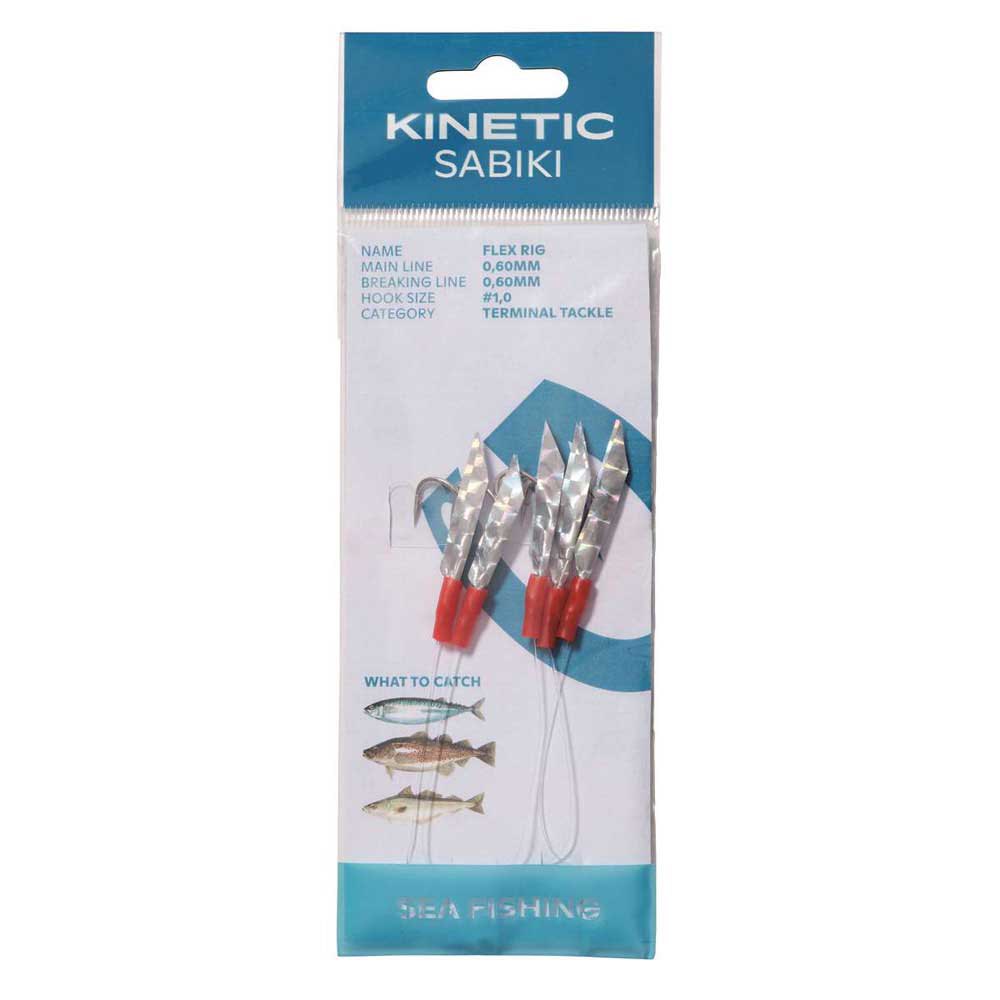 Купить Kinetic F228-231-039 Sabiki Holo Flex Мягкая Приманка Для Троллинга Clear / Red 7ft.ru в интернет магазине Семь Футов