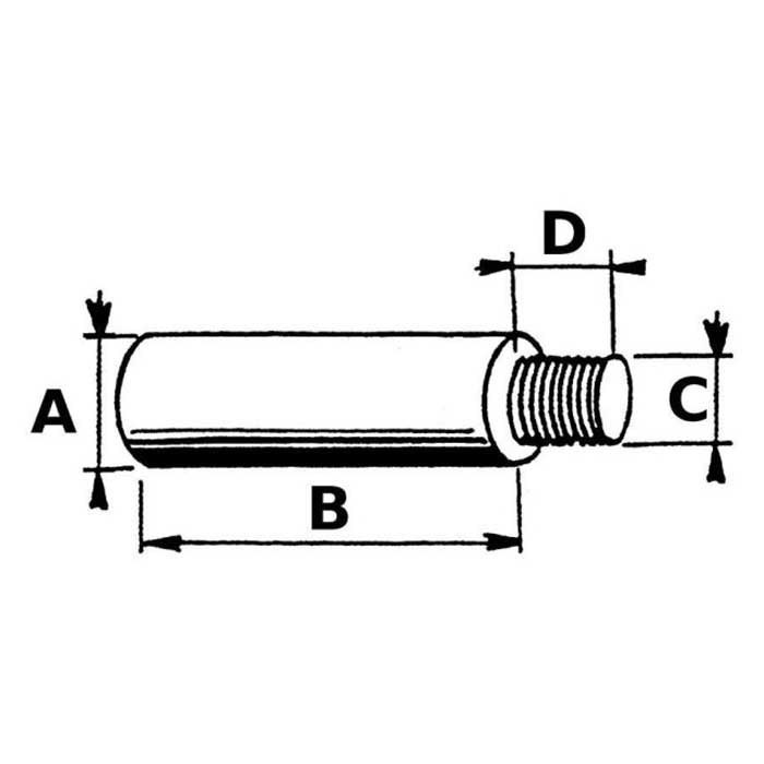 Купить Super marine ANO5210 Volvo Penta M8 цинковый стержень анод  Grey 10 x 30 mm 7ft.ru в интернет магазине Семь Футов