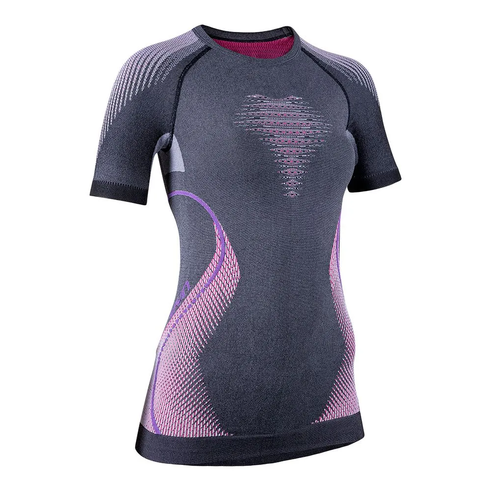 Купить UYN u100050-g980-l/xl Базовый слой с коротким рукавом Evolutyon Anthracite Melange / Raspberry / Purple 30x25x1 L-XL 7ft.ru в интернет магазине Семь Футов