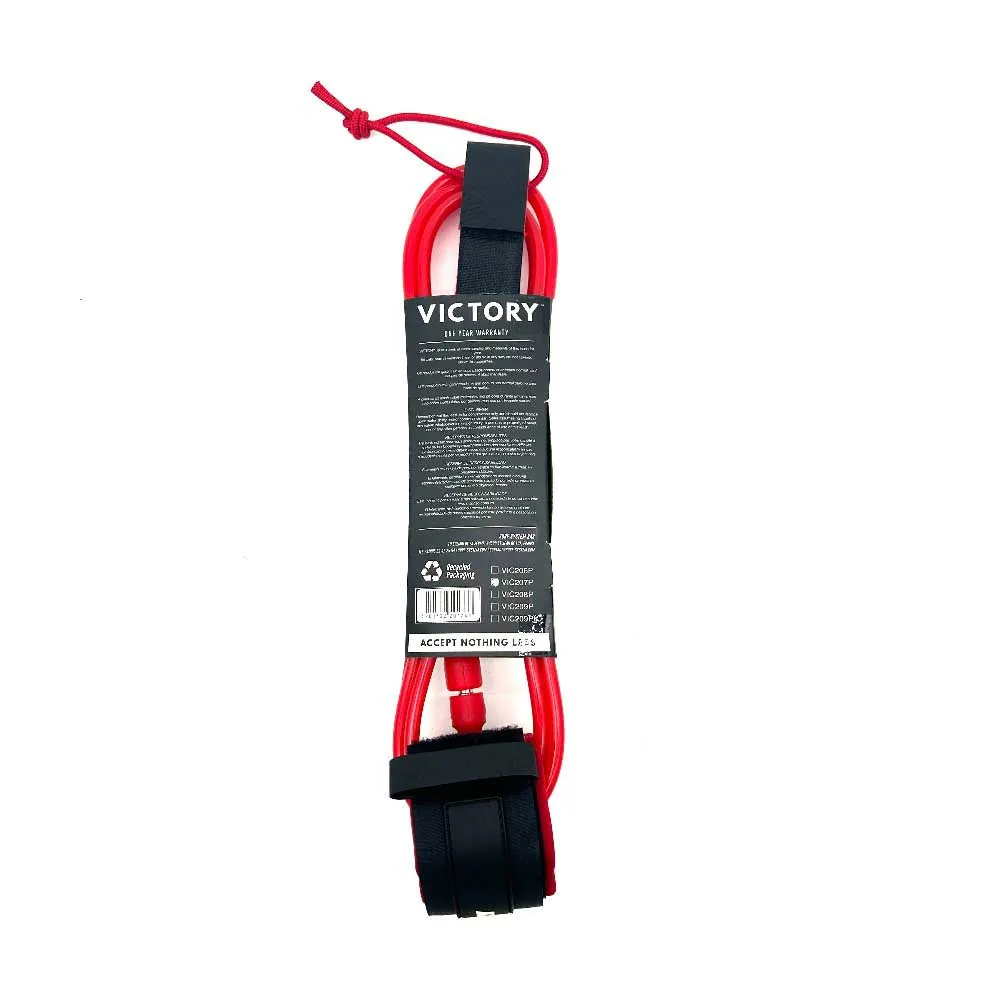 Купить Victory vic206p_mr серф-лиш 6´ pro 7mm stainless steel double swivel Matt Red 20x20x15 7ft.ru в интернет магазине Семь Футов