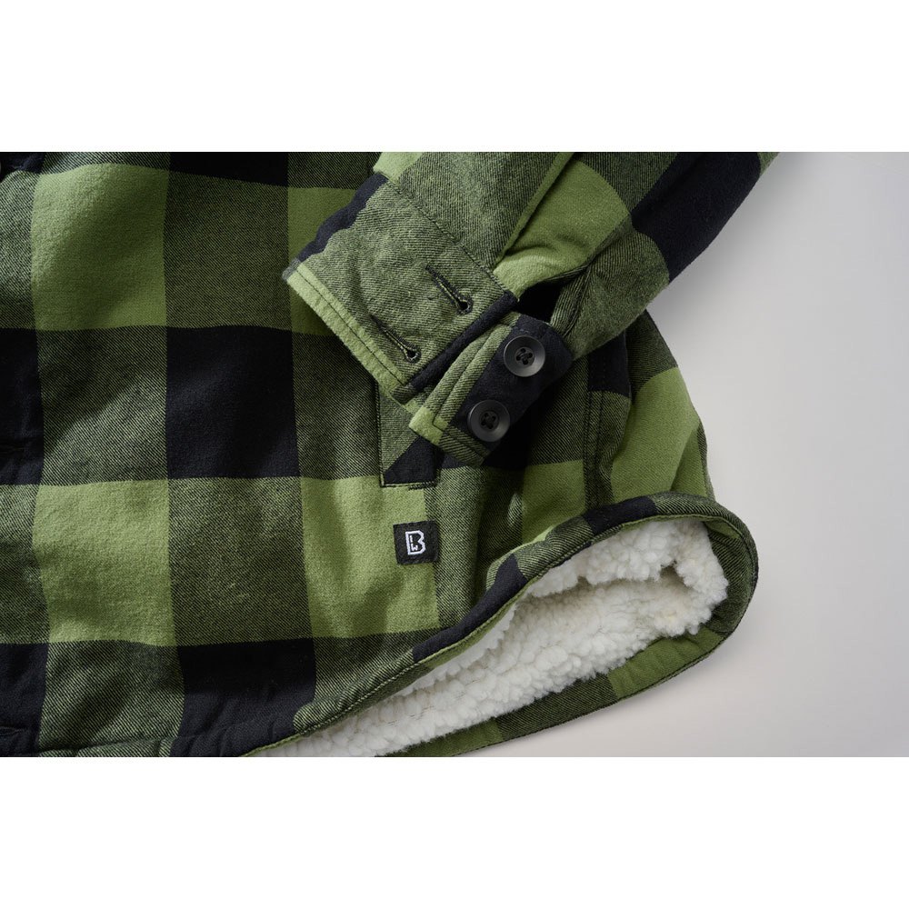 Купить Brandit 3172-184-XL Куртка Lumberjack Зеленый  Black / Olive XL 7ft.ru в интернет магазине Семь Футов