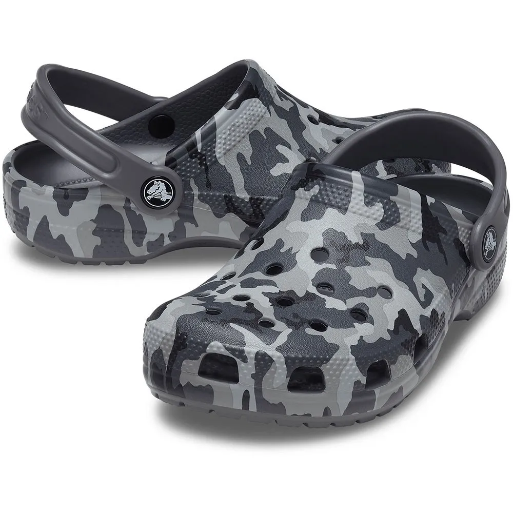 Купить Crocs 207594-097.-j1 Деревянные башмаки Classic Camo K Black / Grey 35x25x15 EU 32 7ft.ru в интернет магазине Семь Футов