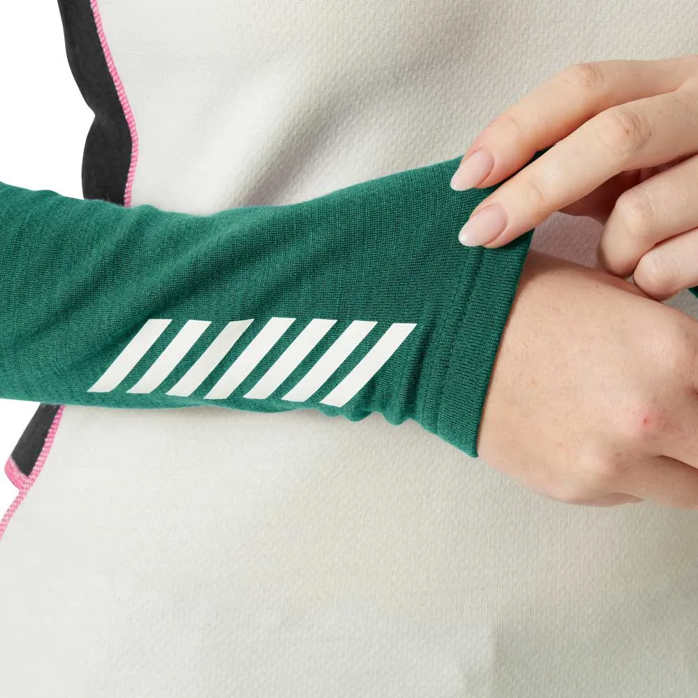 Купить Helly hansen 49378_439-xl Базовый слой с длинным рукавом Lifa Merino Midweight Emerald 60x40x40 7ft.ru в интернет магазине Семь Футов