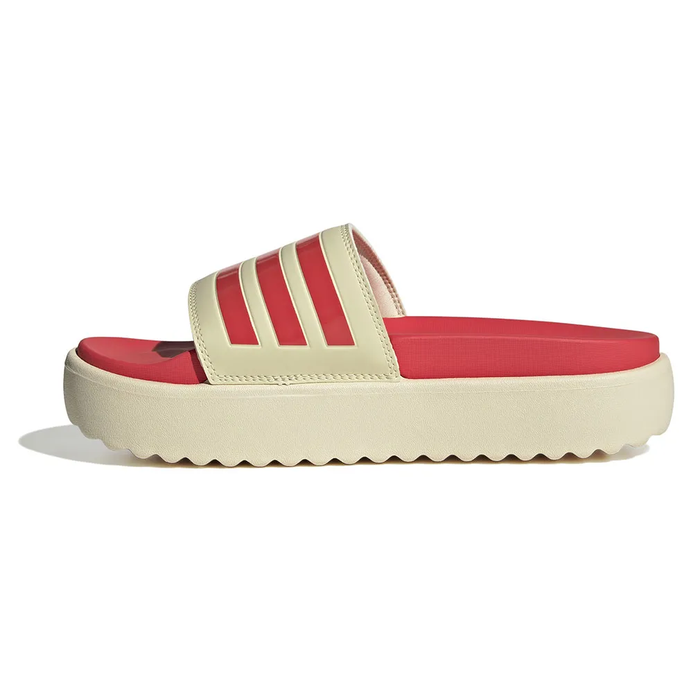 Купить adidas jp5676/6 Шлёпанцы Adilette Platform Warm Vanilla / Semi Lucid Red / Semi Lucid Red 32x20x10 EU 39 7ft.ru в интернет магазине Семь Футов