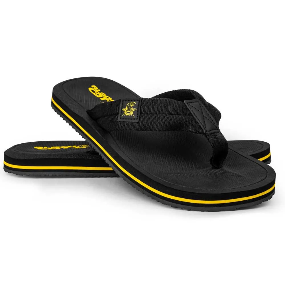 Купить Black cat bo500091 Шлёпанцы Logo Black / Yellow 32x20x10 EU 44 7ft.ru в интернет магазине Семь Футов