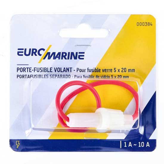 Купить Euromarine 000384 A 5x20 mm Стеклянный предохранитель Стандартный держатель предохранителя White 30A 7ft.ru в интернет магазине Семь Футов