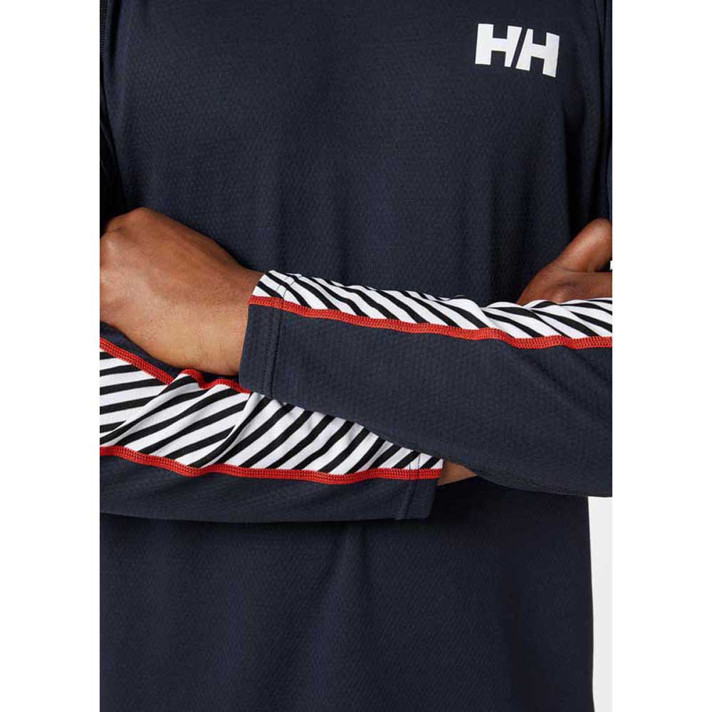 Купить Helly hansen 49412_597-2XL Базовый слой с длинным рукавом Lifa Active Stripe Crew Черный Navy 2XL 7ft.ru в интернет магазине Семь Футов