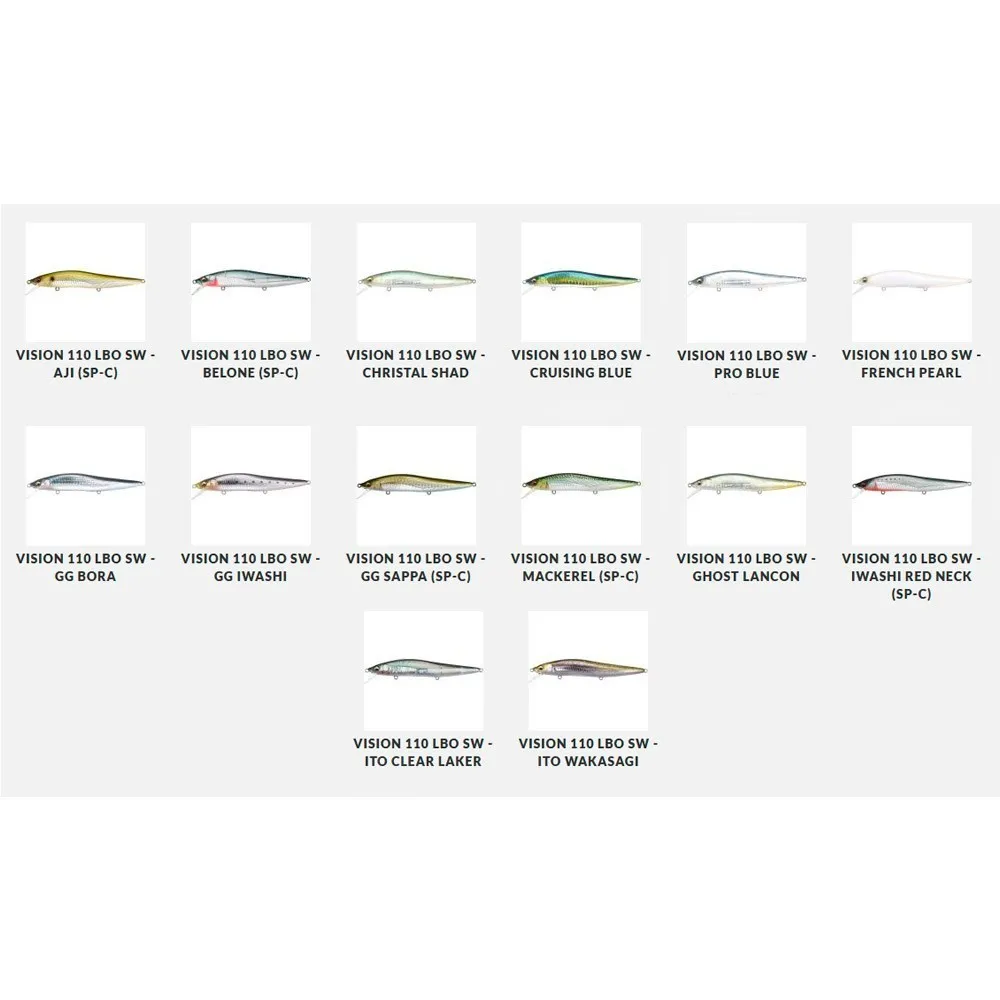 Купить Megabass 726808404/KE Minnow Vision LBO 14g 115 mm  Sw Ito Clear Laker 7ft.ru в интернет магазине Семь Футов