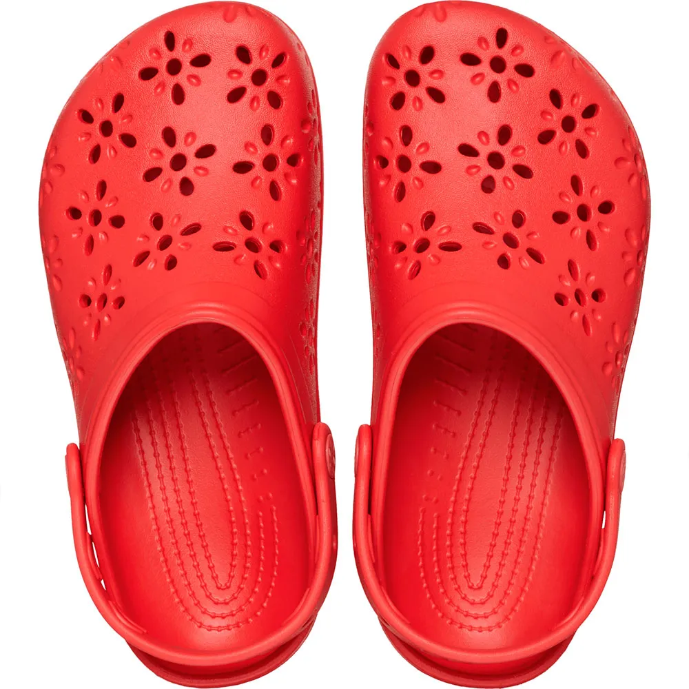 Купить Crocs 210927-6zr-m5/w7 Деревянные башмаки Classic Floral Cut Out Cherry Red 35x25x15 EU 37 7ft.ru в интернет магазине Семь Футов