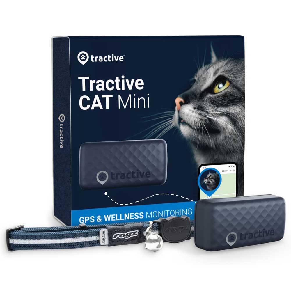 Купить Tractive TRCAT5DB Mini GPS-локатор Бесцветный  Blue 7ft.ru в интернет магазине Семь Футов