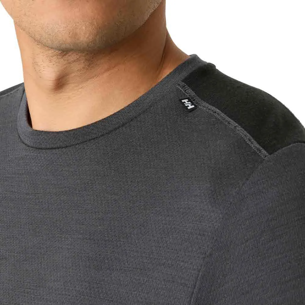 Купить Helly hansen 49364-831-l Базовый слой с длинным рукавом Lifa merino midweight crew Thunder Grey 30x25x2 7ft.ru в интернет магазине Семь Футов