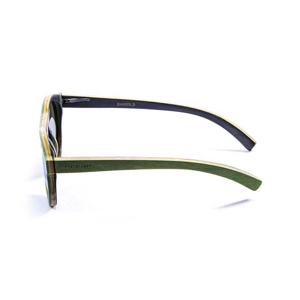 Купить Ocean sunglasses 54002.2 поляризованные солнцезащитные очки Fiji Wood Green 7ft.ru в интернет магазине Семь Футов