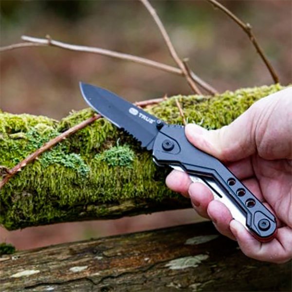 Купить True utility TU6871 Trueblade- Outdoor Knife 6 Cm Черный Silver 7ft.ru в интернет магазине Семь Футов