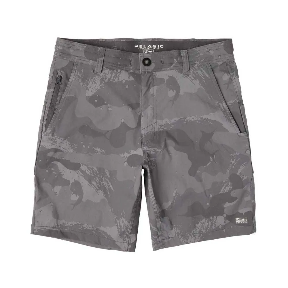 Купить Pelagic 1002252000-gra-30 Шорты Flyline Brush Camo 19´´ Graphite 30x20x10 7ft.ru в интернет магазине Семь Футов