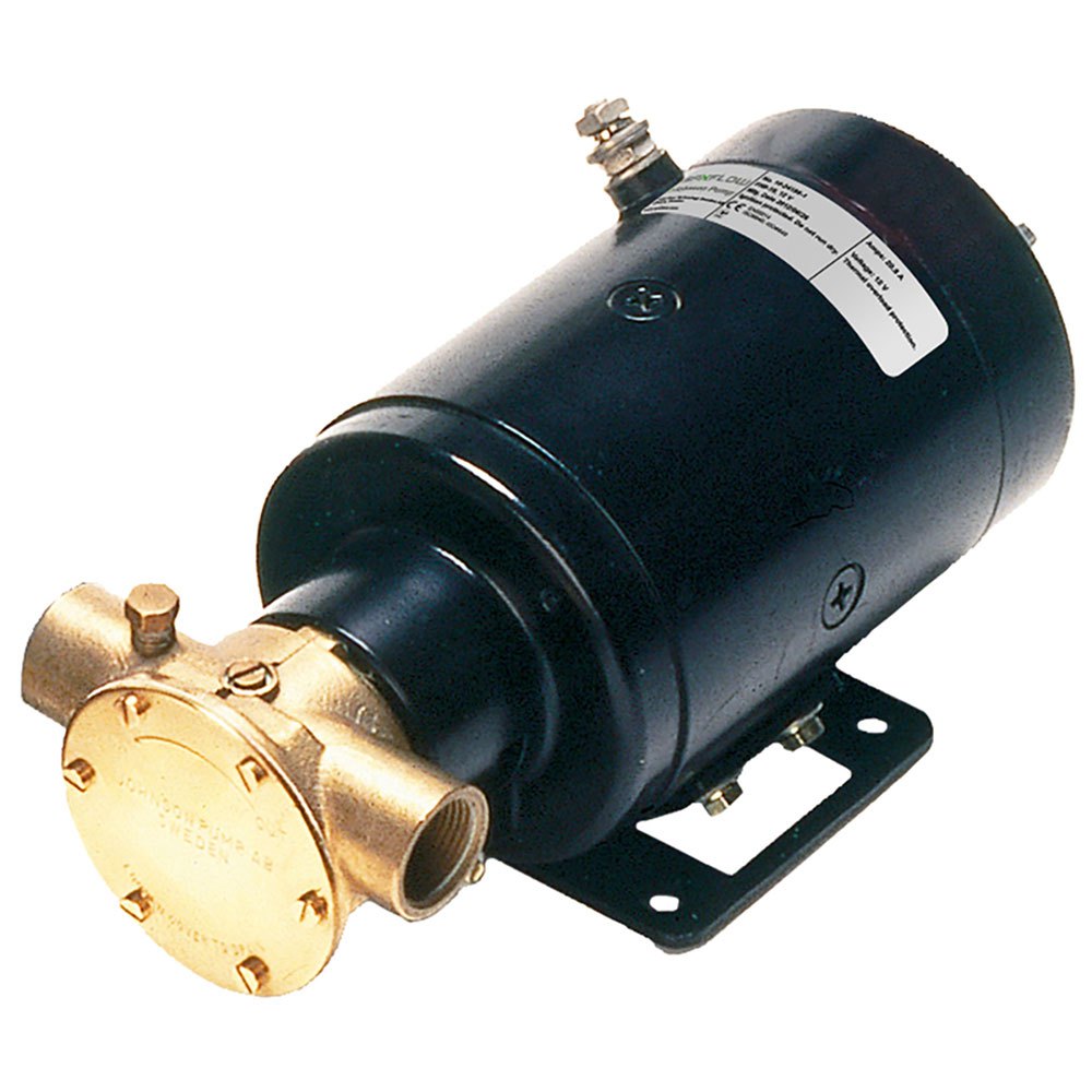 Купить Johnson pump 10-24188-2 F5B-19 24V 55 l/min Импеллерный насос Золотистый Black 3/4´´ 7ft.ru в интернет магазине Семь Футов