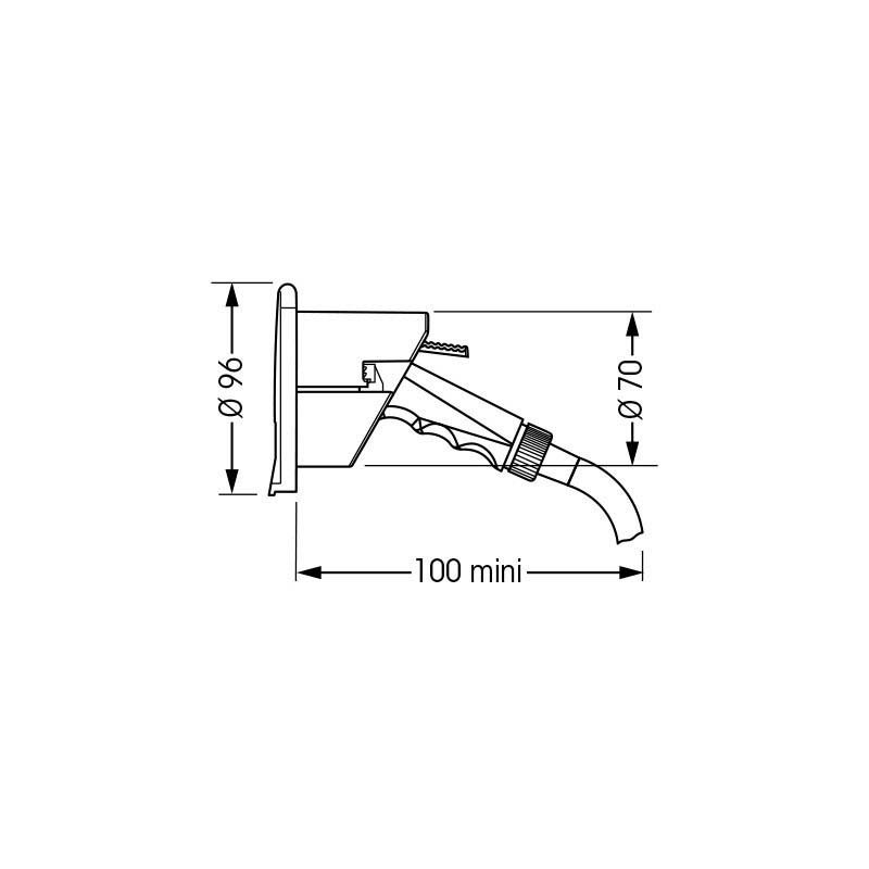 Купить Plastimo P67540 Круглая крышка смесителя Серебристый Black 7ft.ru в интернет магазине Семь Футов