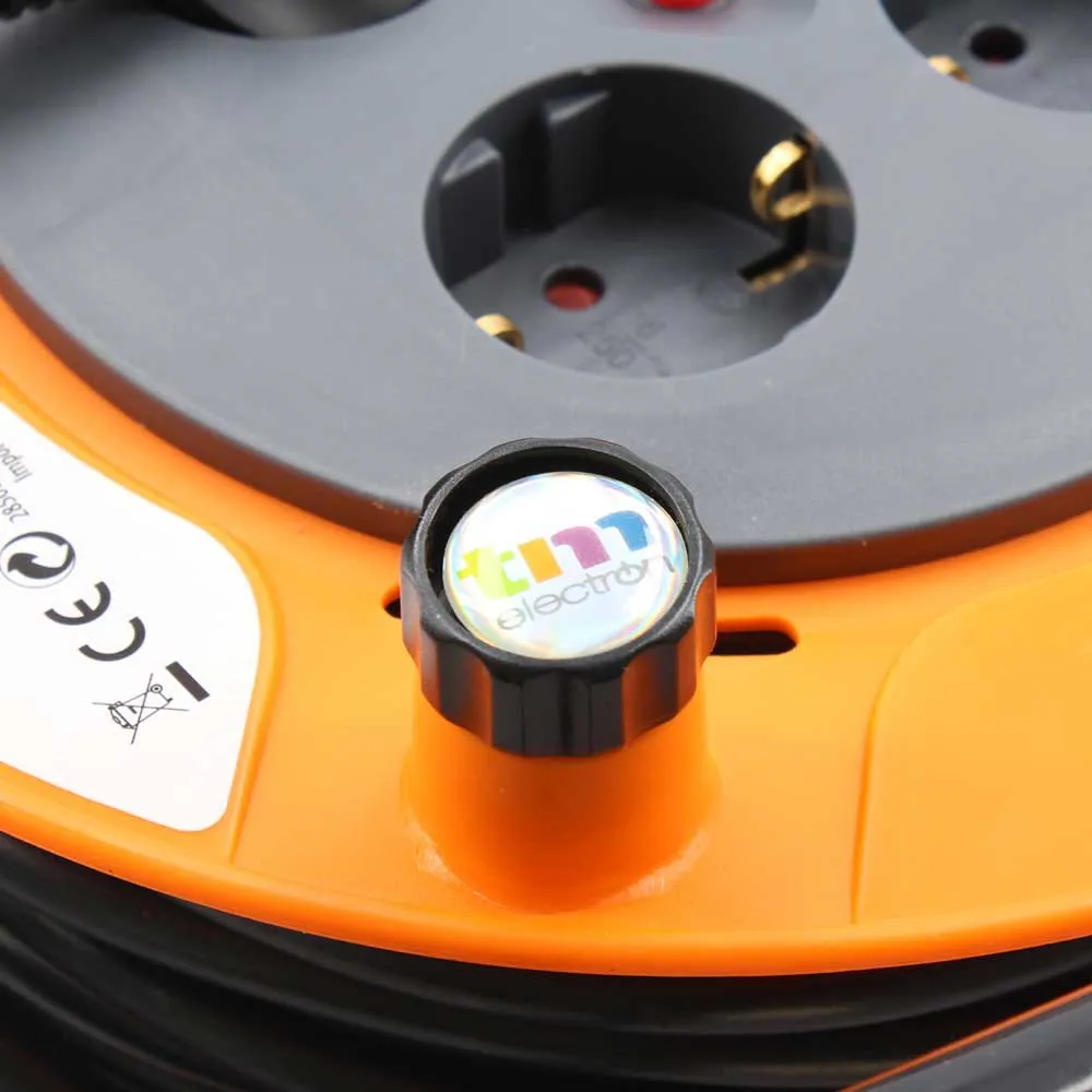 Купить Tm electron TMUAD250 Катушка для кабеля 4 розетки 50 m Золотистый Orange  Techinn 7ft.ru в интернет магазине Семь Футов