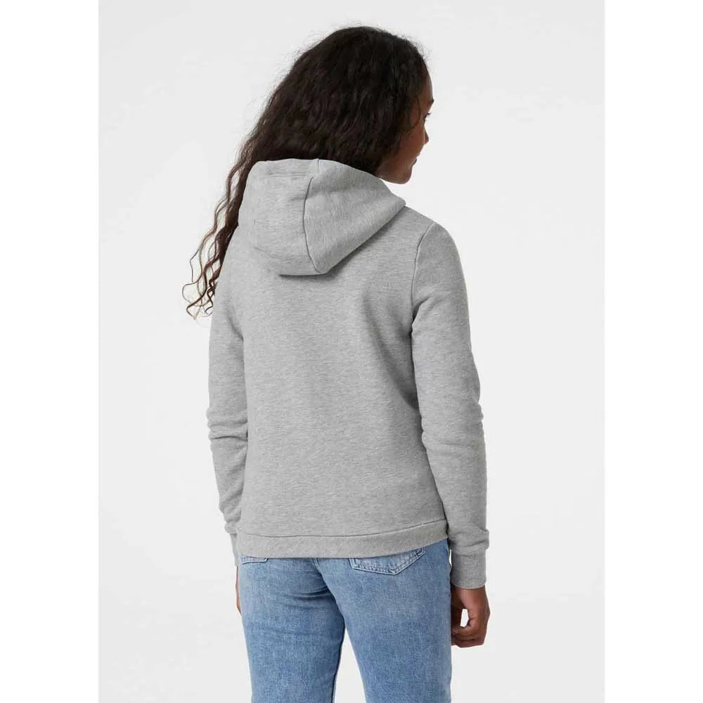 Купить Helly hansen 41677_949-10 Толстовка с капюшоном Logo Grey Melang 40x30x15 9-10 Years 7ft.ru в интернет магазине Семь Футов