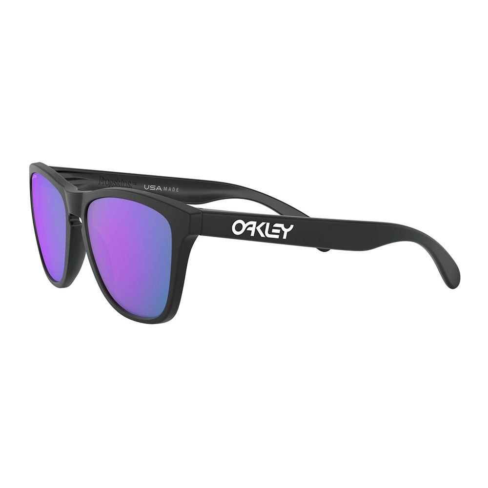 Купить Oakley OO9013-H655 Frogskins Prizm Солнцезащитные Очки Matte Black Prizm Violet Iridium/CAT3 7ft.ru в интернет магазине Семь Футов