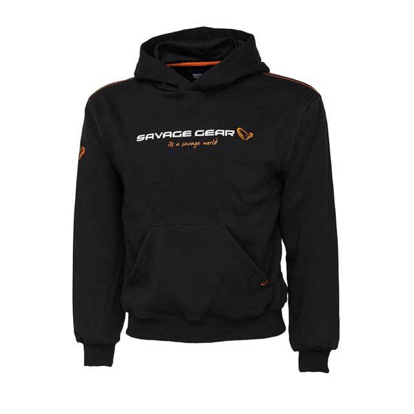 Купить Savage gear SVS76682 Толстовка с капюшоном Logo Черный Black Ink 14-16 Years 7ft.ru в интернет магазине Семь Футов