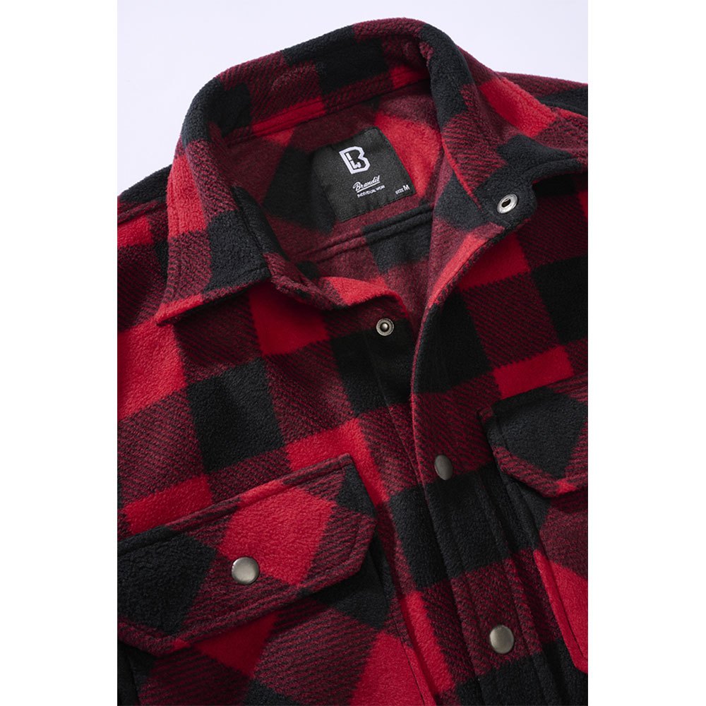 Купить Brandit 9720-41-M Рубашка с длинным рукавом Jeff Красный Red / Black M 7ft.ru в интернет магазине Семь Футов